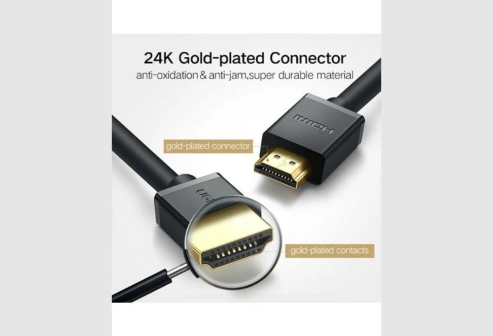 UGREEN HD104 HDMI 4K Cable Male to Male 5m -Black