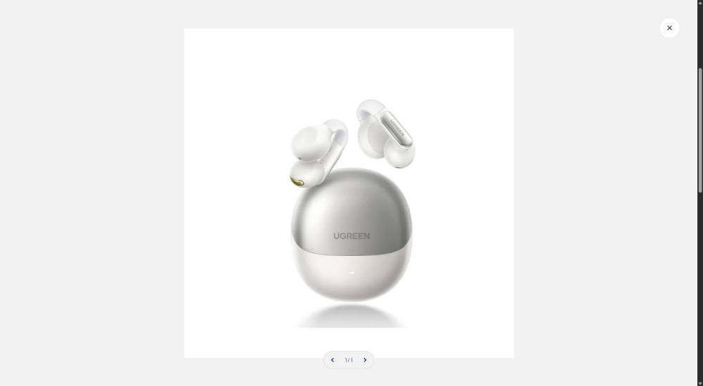 UGREEN WS210 HiTune S5 True Wireless Earbuds, Open-Ear & Smart Noise Cancelling  -White