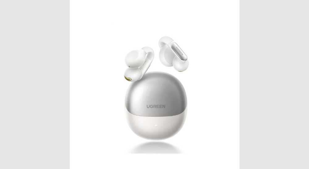 UGREEN WS210 HiTune S5 True Wireless Earbuds, Open-Ear & Smart Noise Cancelling - White image 2