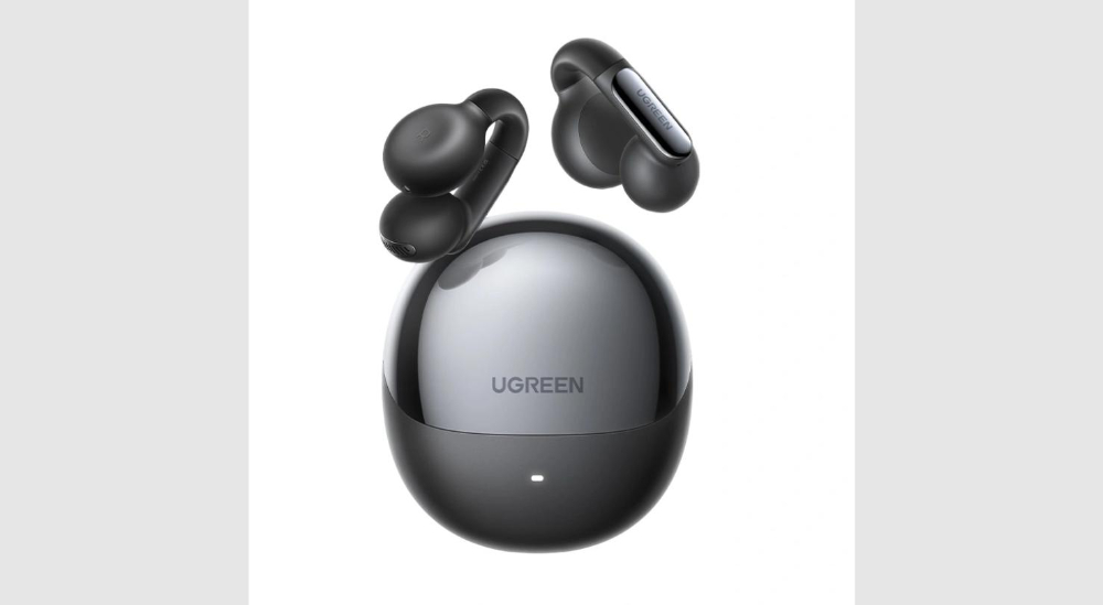 UGREEN WS210 HiTune S5 True Wireless Earbuds, Open-Ear & Smart Noise Cancelling  -Black