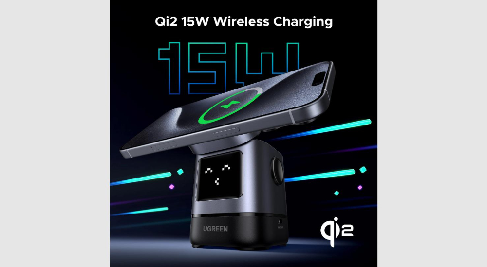 UGREEN W709 Uno 2-in-1 Magnetic Wireless Charger 15W