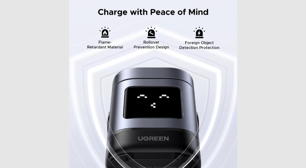 UGREEN W709 Uno 2-in-1 Magnetic Wireless Charger 15W