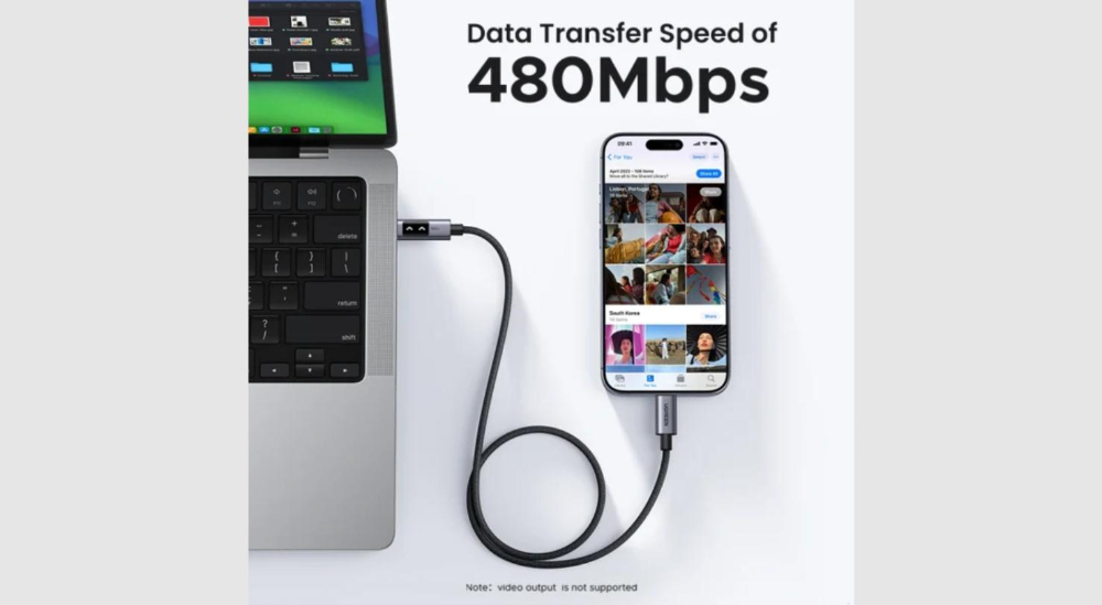 UGREEN Uno USB-C to USB-C PD Fast Charging Cable 3m