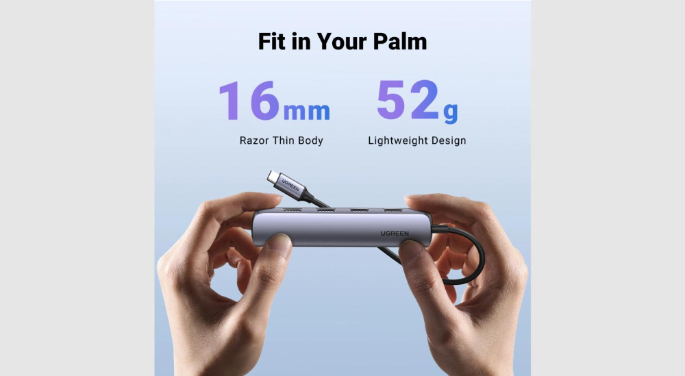 UGREEN USB-C to 4*USB 3.0+HDMI Adapter image 6
