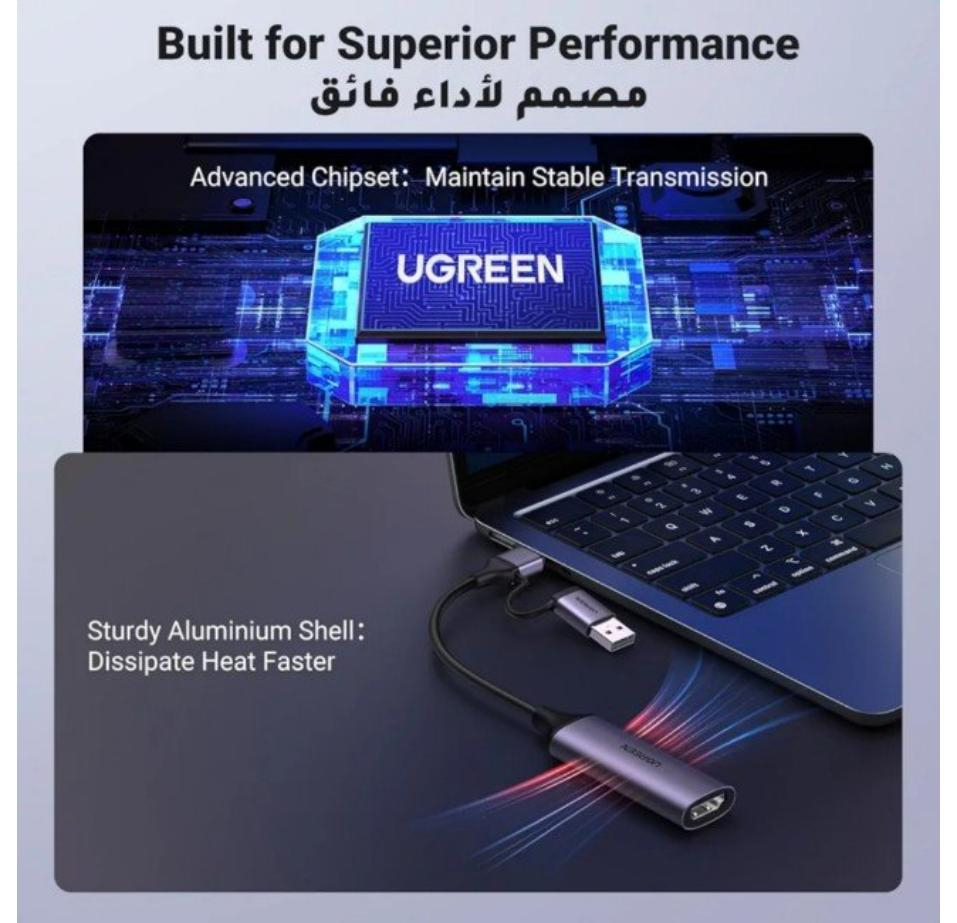 UGREEN HD USB Video Capture Card image 2