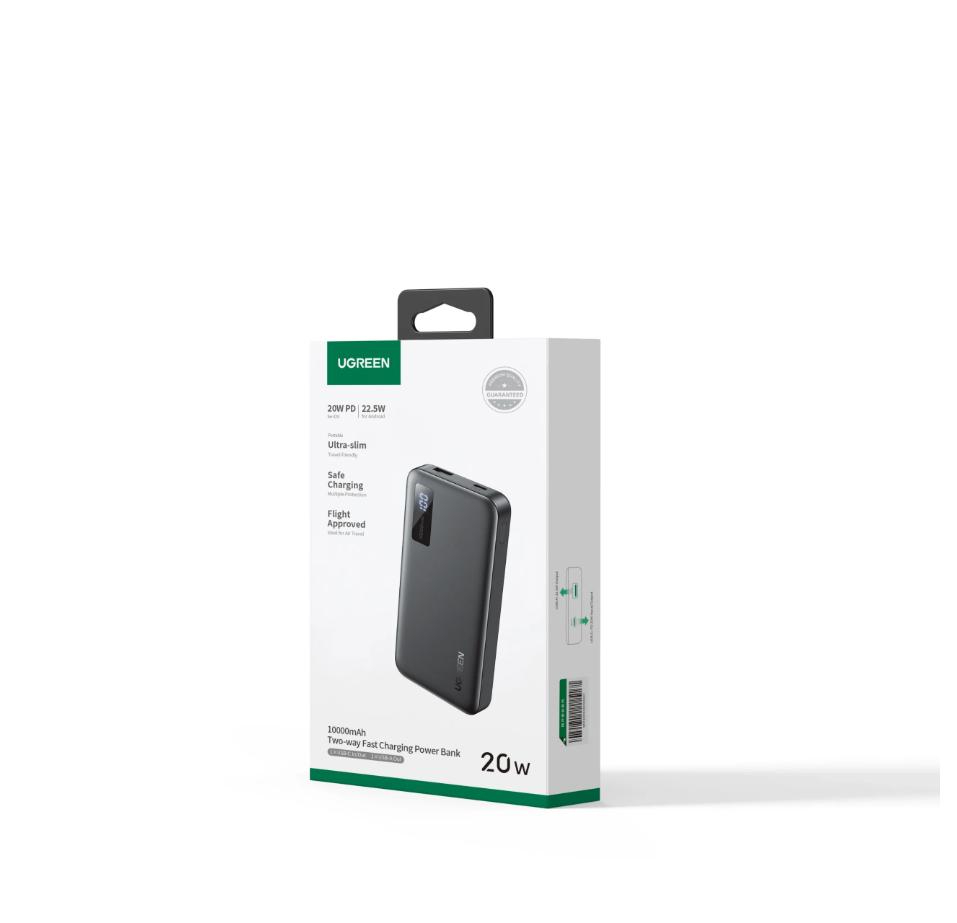 UGREEN 10000mAh 20W Two-Way Fast Charging Power Bank