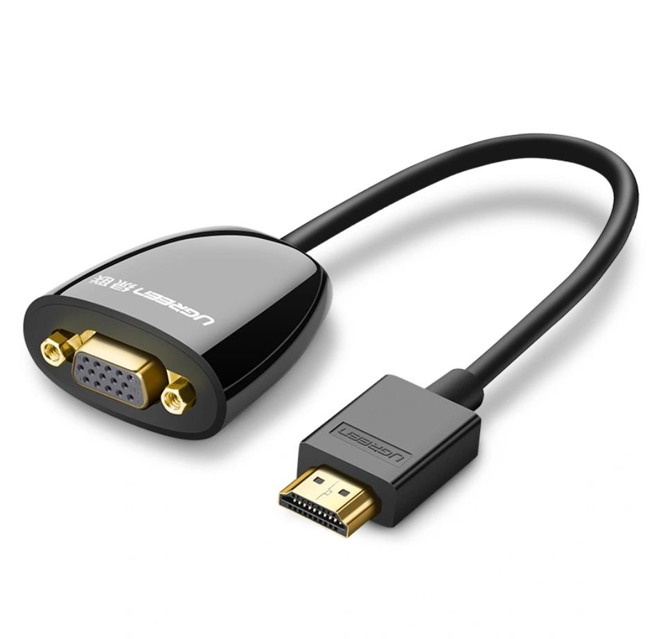 UGREEN HDMI to VGA Converter without Audio - Black
