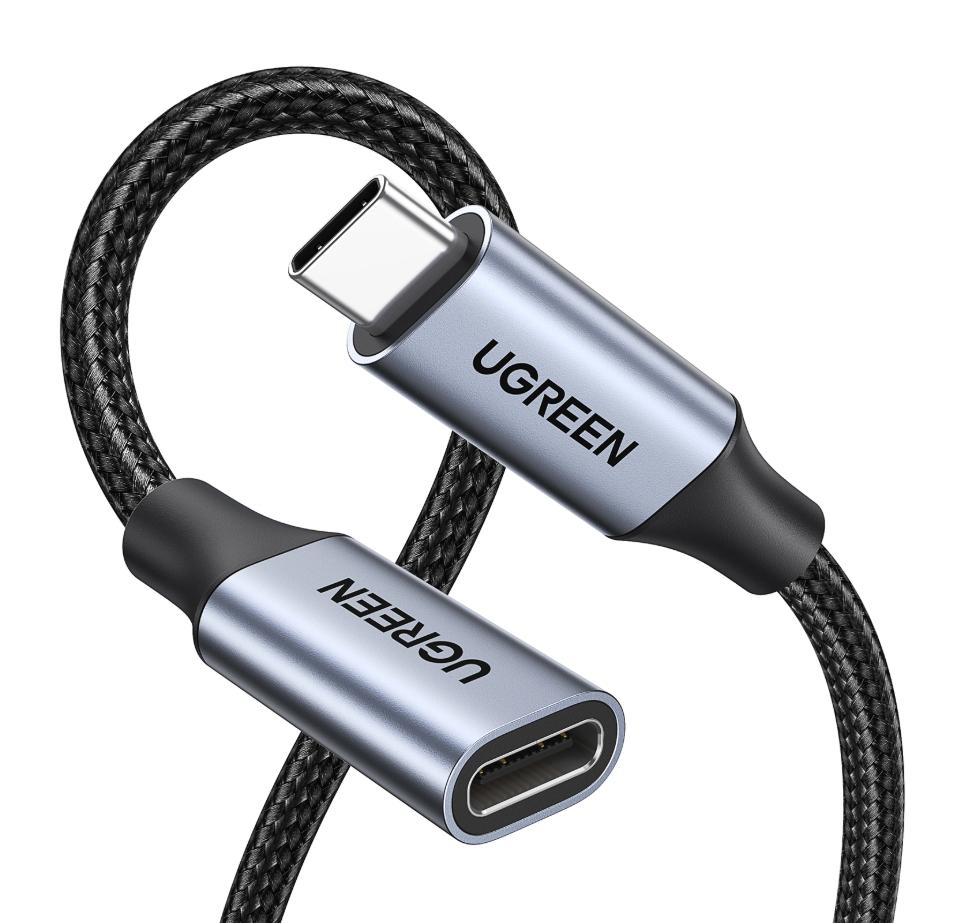 UGREEN USB-C 3.1 Male to USB-C Female Extension Cable 10Gbps 0.45m