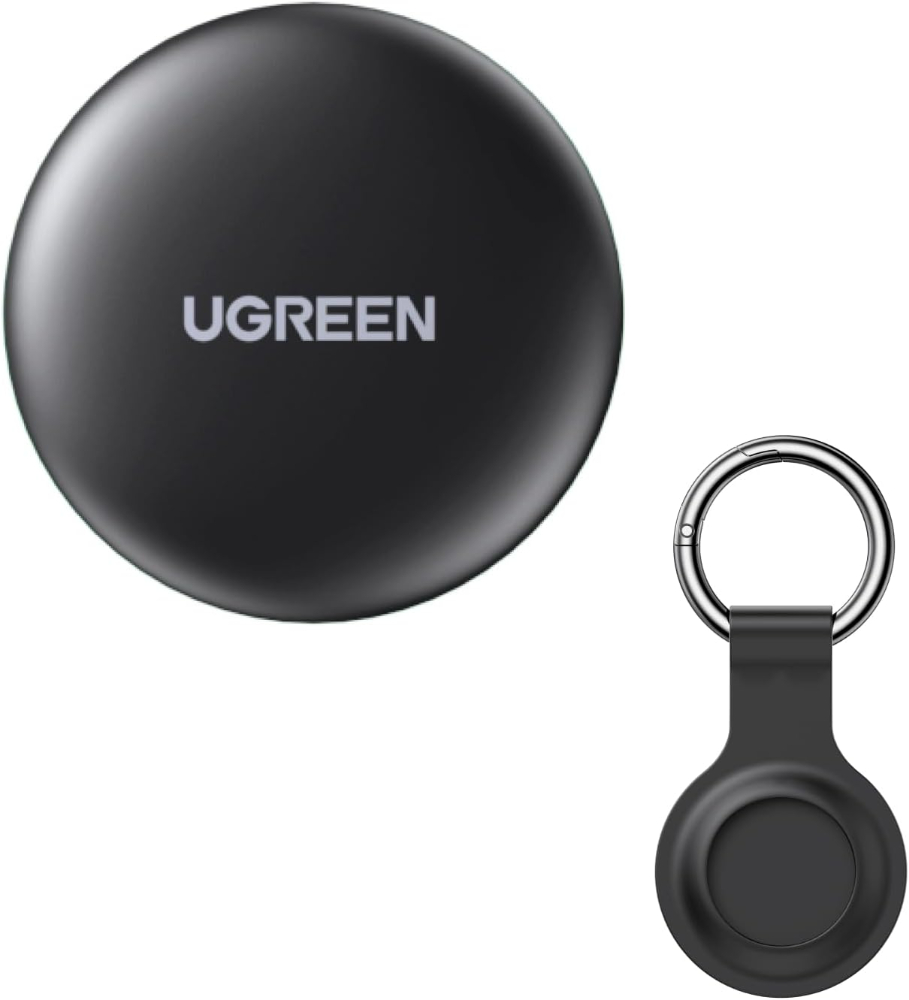 UGREEN FineTrack Mini Tracker Tag for Apple Find My, Replaceable Battery iOS only, Tracker Tag, 18-Month Replaceable Battery, 80dB Volume, Bluetooth Finder for Keys, Wallet, Luggage, Tag Holder