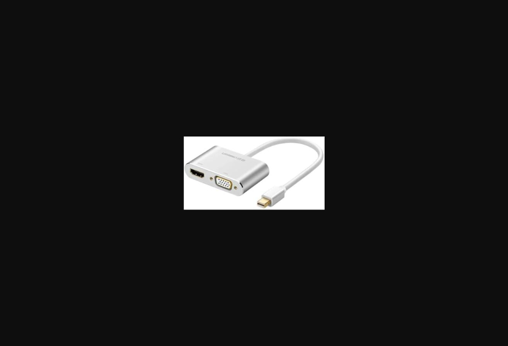 UGREEN Mini DP to HDMI + VGA Converter -Silver