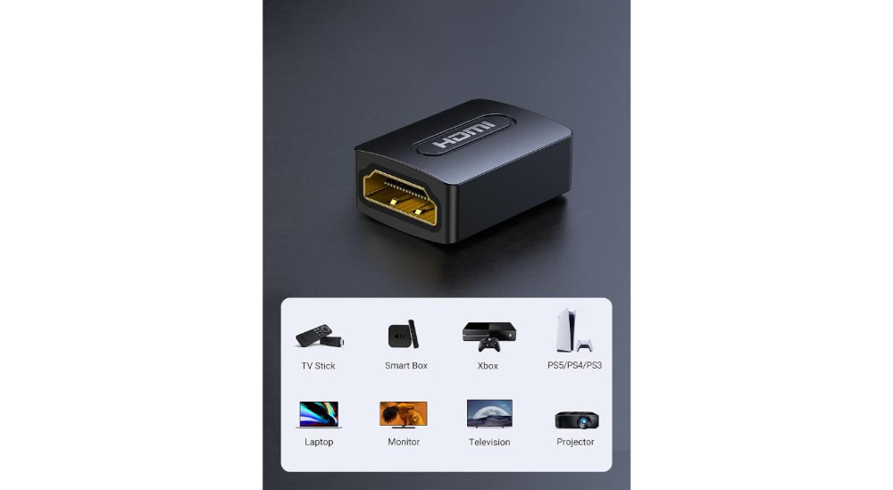 UGREEN HDMI Female to Female Adapter (Black) image 3