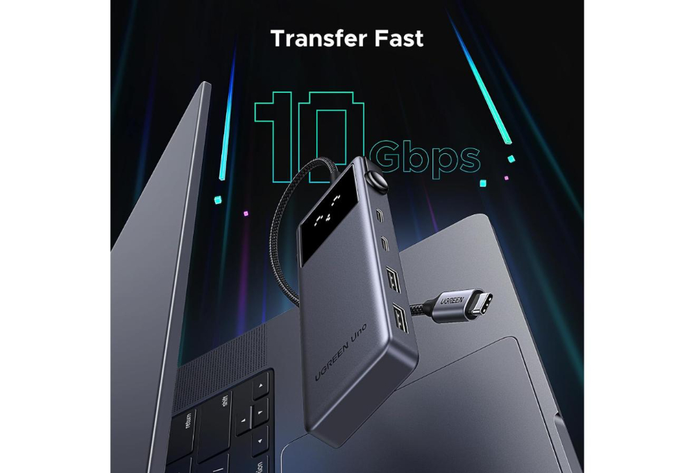 UGREEN Uno 6-in-1 USB-C Docking Station with HDMI, 100W PD, 2 USB-C and 2 USB-A 3.2 Ports image 4