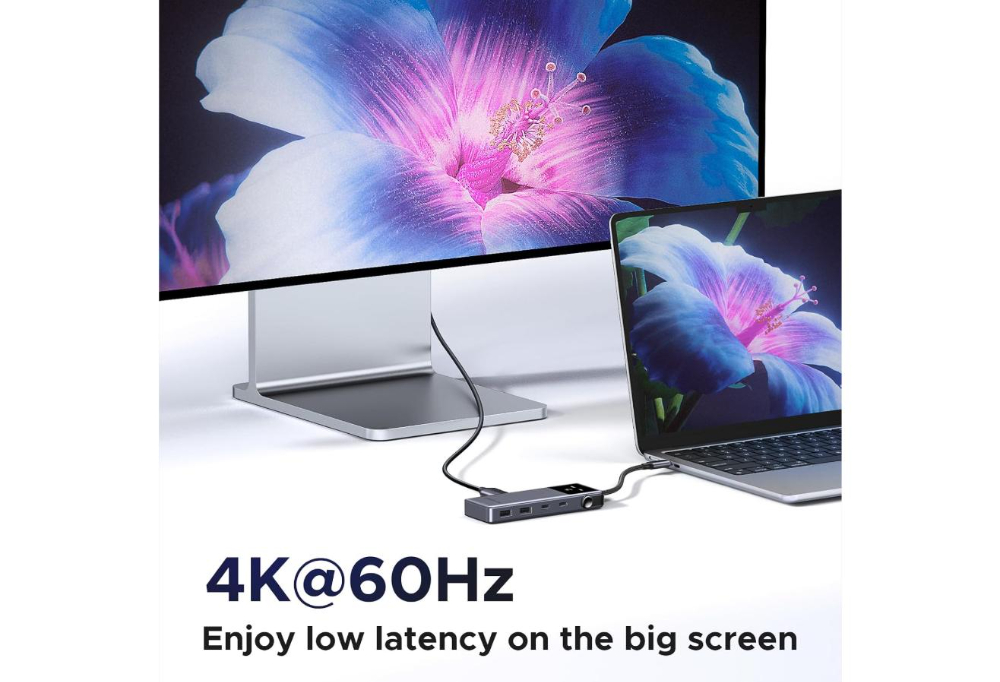 UGREEN Uno 6-in-1 USB-C Docking Station with HDMI, 100W PD, 2 USB-C and 2 USB-A 3.2 Ports image 5