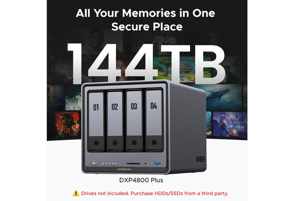 UGREEN CM752 DXP4800 4 BAY Desktop NAS Intel Pentium Gold 8505 image 3