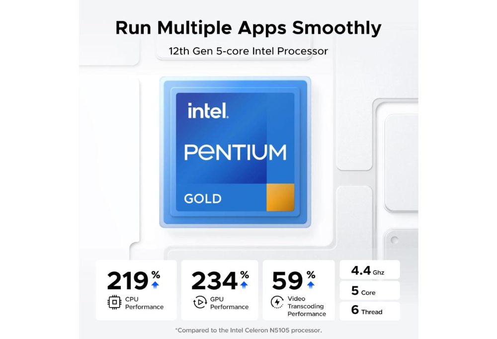 UGREEN CM752 DXP4800 4 BAY Desktop NAS Intel Pentium Gold 8505 image 5