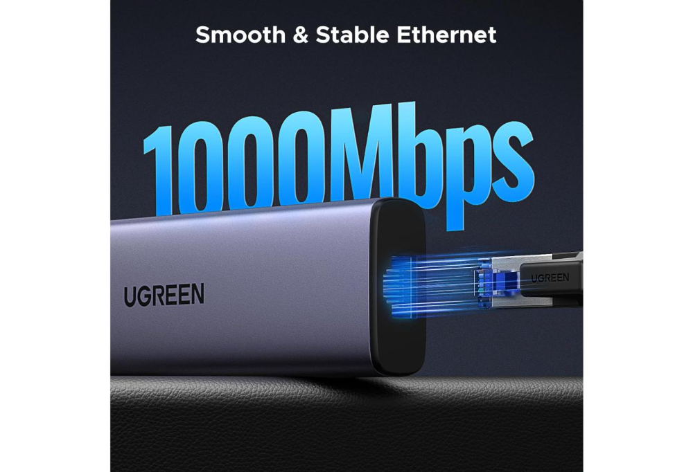 UGREEN 6-in-1 USB-C Hub with 4K@60Hz HDMI, Gigabit Ethernet and 100W PD image 5