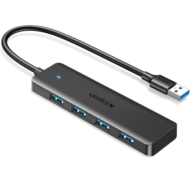 UGREEN 25851 USB 3.0 4-port USB Hub 5 Gbps Data Transfer - Grey