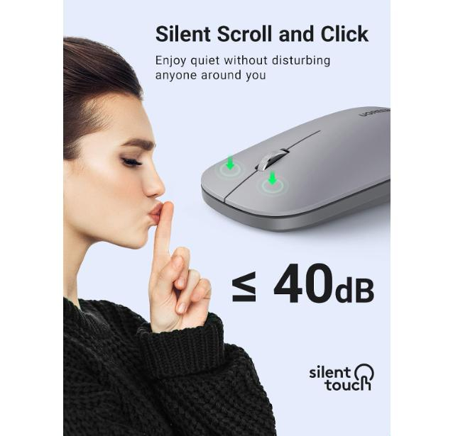UGREEN 2.4G Wireless Mouse Moonlight Gray - MU105 image 2