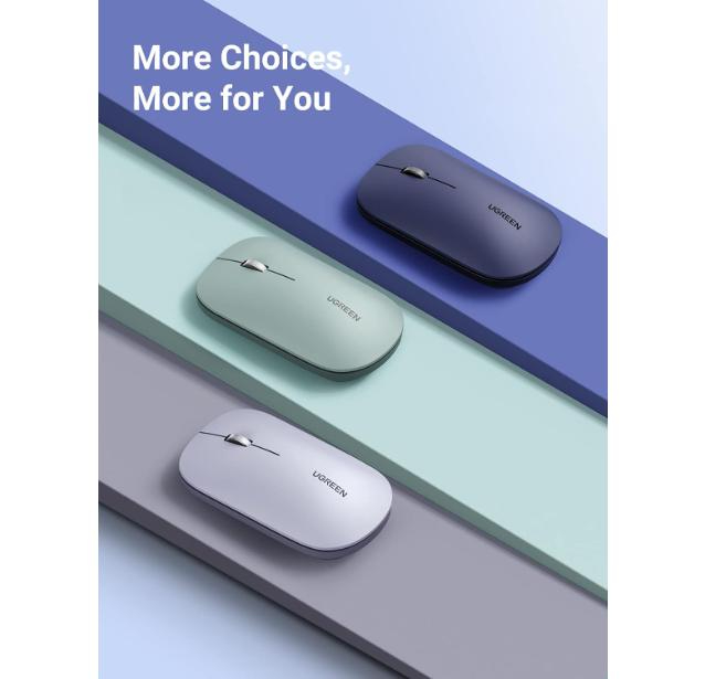 UGREEN 2.4G Wireless Mouse Moonlight Gray - MU105 image 5