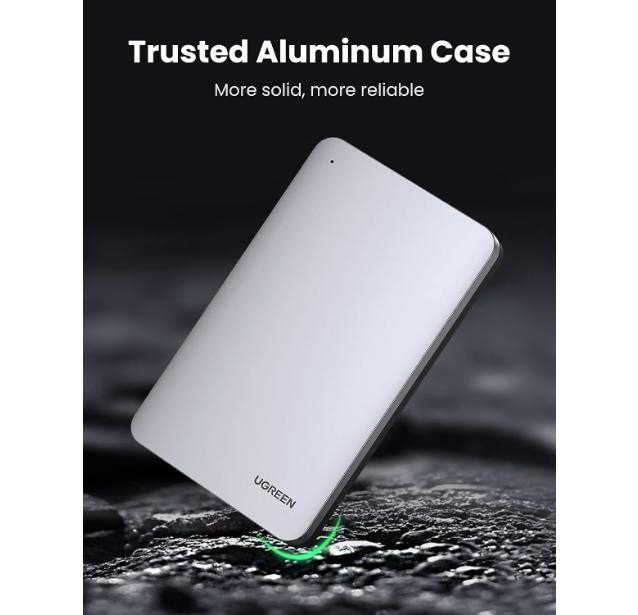 UGREEN USB-C HDD Enclosure Aluminum | USB 3.1 image 4