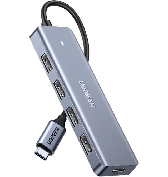 UGREEN 4-Port USB 3.0 HUB with USB C Power Supply