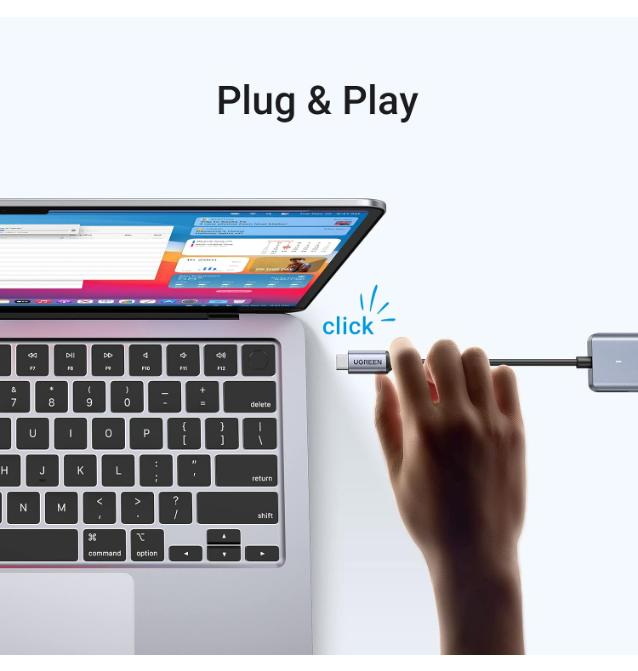 UGREEN 4-Port USB 3.0 HUB with USB C Power Supply image 5