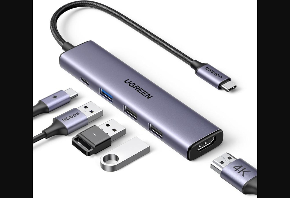 UGREEN CM251 5-in-2 (DUAL) USB-C MAC docking - HDMI 4k UHD/100W PD