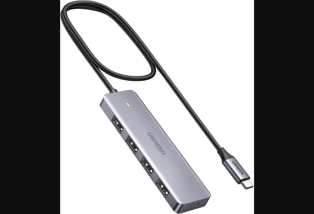UGREEN USB 3.0 Hub with USB-C Port 1m (Black)