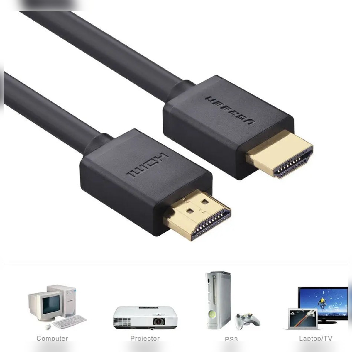 UGREEN HDMI 4K Cable Male to Male Black 1.5m, For Compatible Monitor & Display Connections image 3