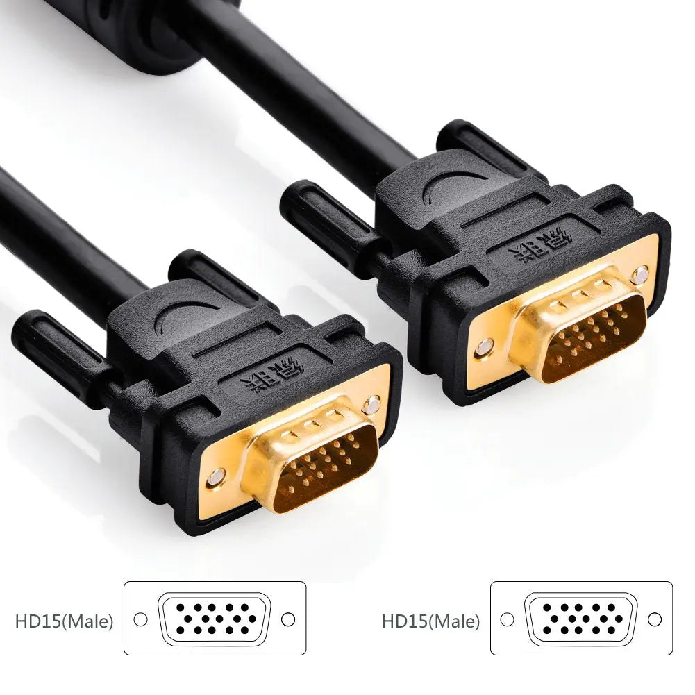 UGREEN VGA Male to Male Cable 1.5m (Black), For Compatible Monitor & Display Connections image 4
