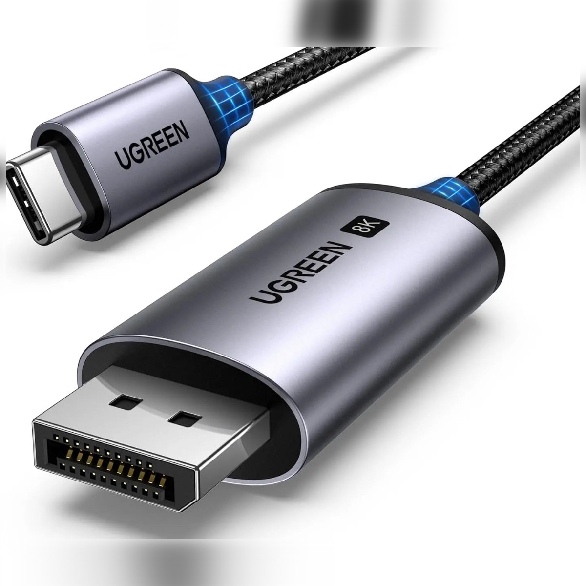 UGREEN USB-C to DisplayPort 8K Cable 1m, For Compatible Monitor & Display Connections