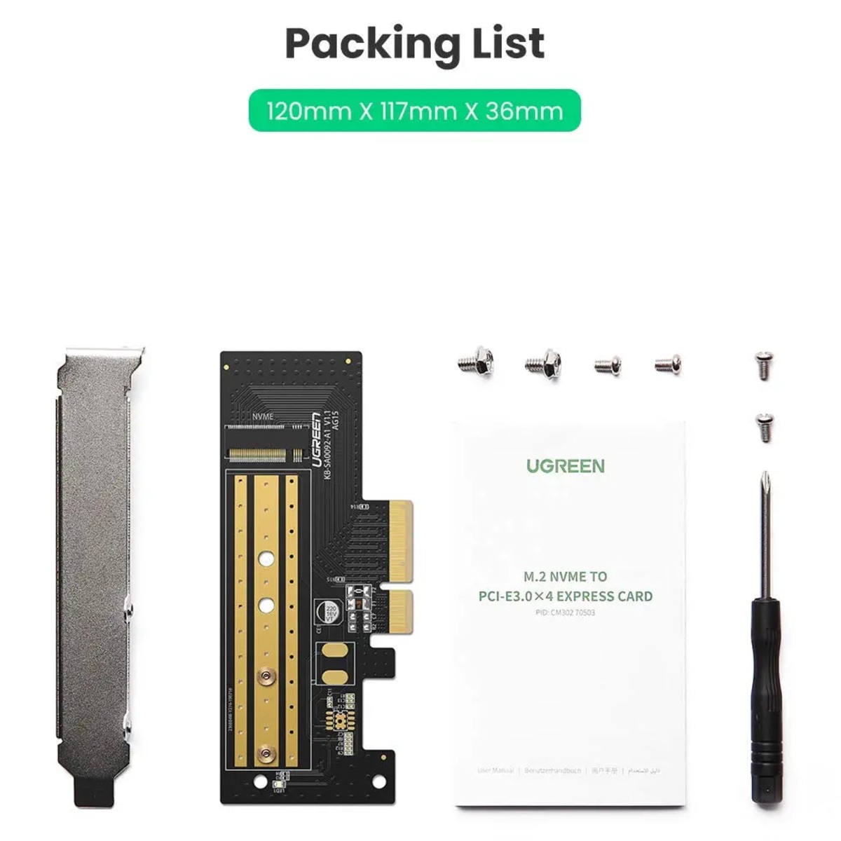 UGREEN M.2 NVMe SSD Enclosure, USB-C 3.2 Gen 2 10Gbps, Supports 2230/2242/2260/2280 Drives for External Storage image 4