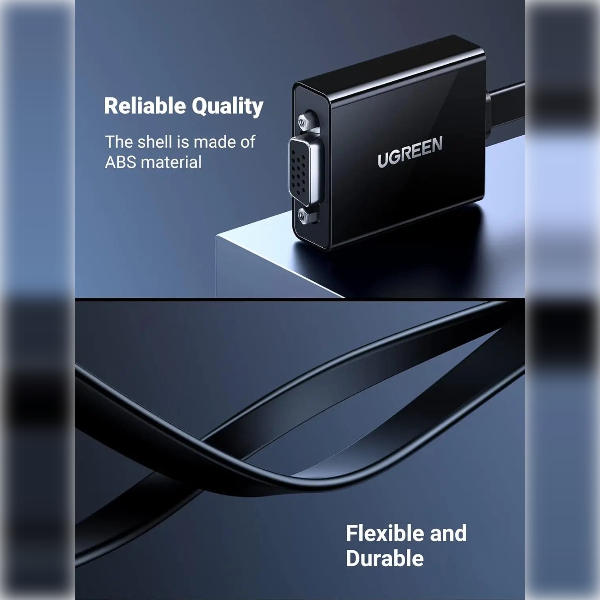 UGREEN HDMI to VGA+HDMI+3.5mm Converter, For Compatible Monitor & Display Connections image 3