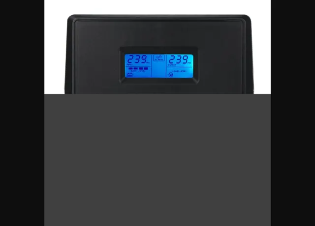 EVI 1100VA / 600W Line Interactive UPS with LCD Display – Battery Backup & AVR with 4 Outlets and Monitoring Software for PC & Office (EP-UPS1100UU2IE-UK)