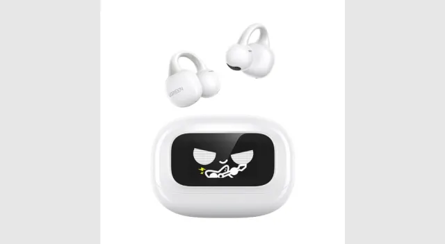 UGREEN WS208 ClipBuds Magic True Wireless Earbuds with Smart touchscreen and Longer battery life  -white